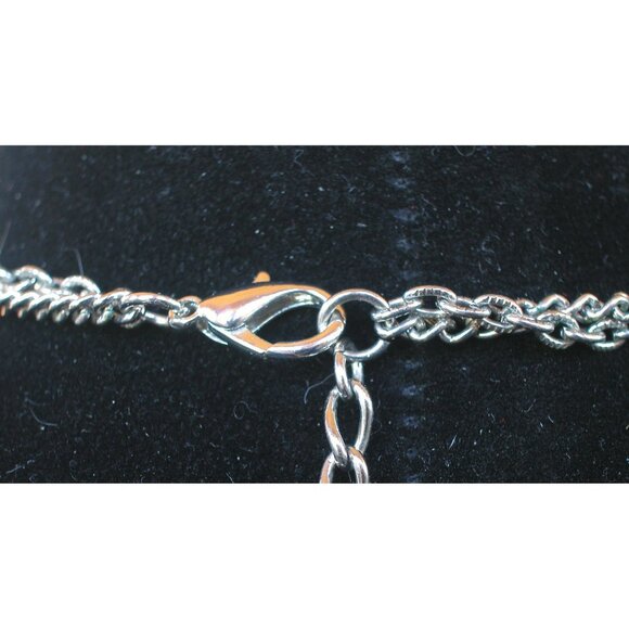 Goldette  Medallion Necklace With Greek Coin Design & Chain Tassels - Picture 6 of 7